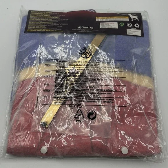 Wonder Woman DC Superhero Big Fancy Dress Up Halloween Pet Dog Costume XXL - Picture 3 of 4